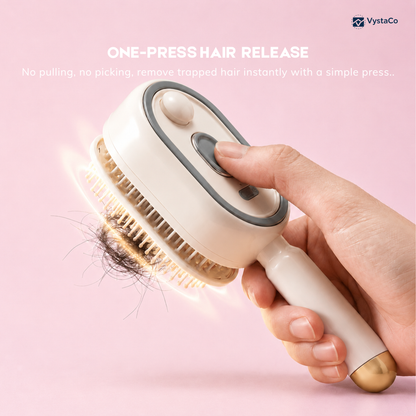 3-in-1 Spray Hair Comb for Frizz Control & Scalp Massage