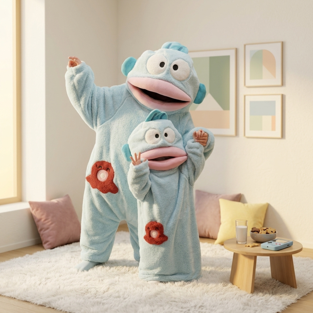 Funny Monster Hooded Fleece Robe