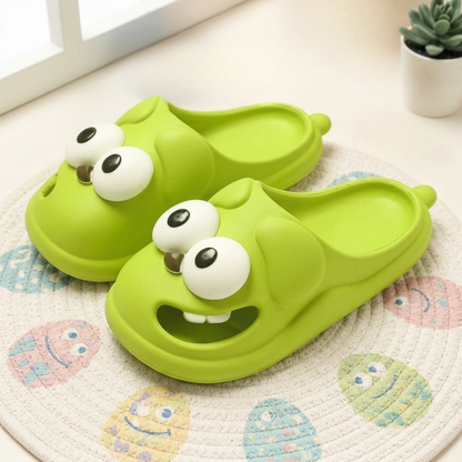 Funny Face Cloud Slippers — Premium EVA Anti-Slip Home Shoes