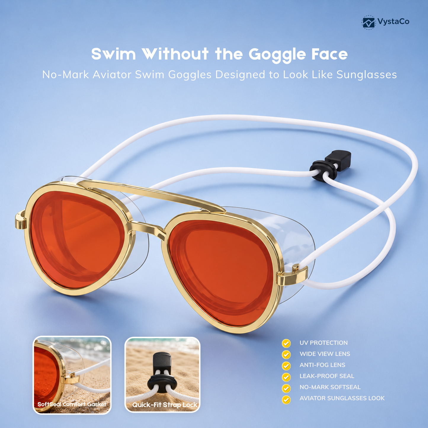 Aviator Swim Shades