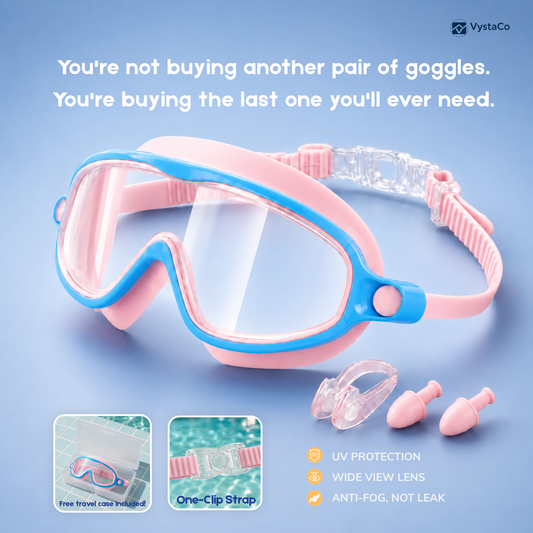 One-Click Kids Swim Goggles
