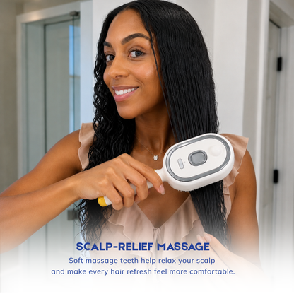3-in-1 Spray Hair Comb for Frizz Control & Scalp Massage